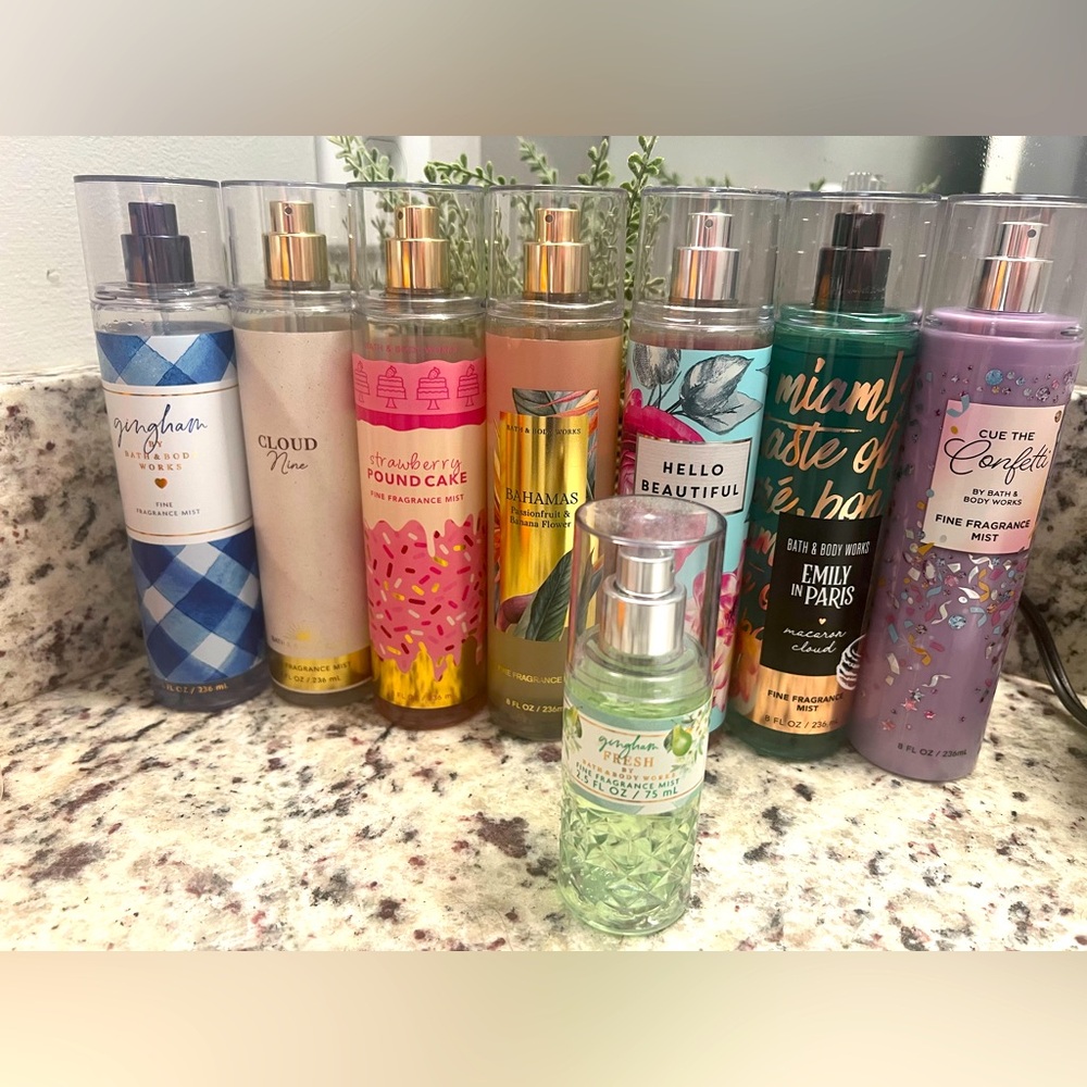 8 Bath & Body Works Fragrance Mists